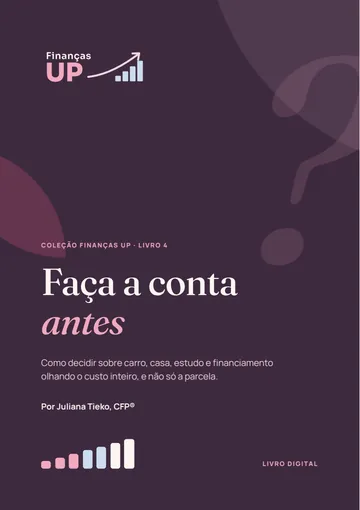 Capa do livro Faça a conta antes